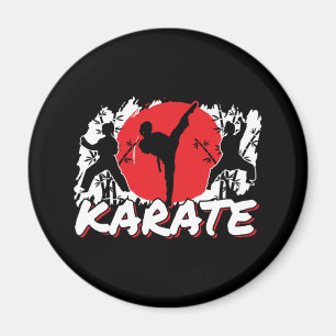 Meisjes Karate - Patriottisch Japan Japans Thema Magneet