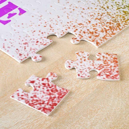 Meisjes Karate Rainbow Speckles Legpuzzel (Zijkant)