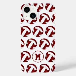 Meisjes kastanjewit volleyballen patroon Case-Mate iPhone 14 hoesje