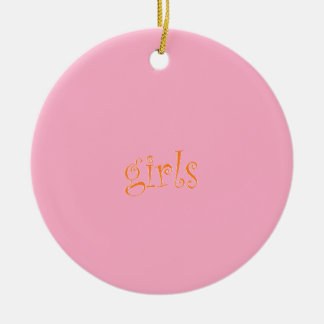 meisjes keramisch ornament