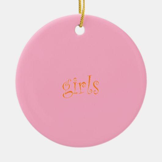 meisjes keramisch ornament (Voorkant)