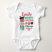 Meisjes Kerst Shirt Meisjes 2e Kerst Bodysuit (Voorkant)