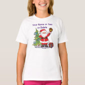 Meisjes kerstbal Shirten PERSONALISEERD T-shirt (Voorkant)