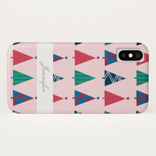 Meisjes kerstboomfeestelijke telefoontas Case-Mate iPhone case (Achterkant (horizontaal))