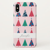 Meisjes kerstboomfeestelijke telefoontas Case-Mate iPhone case (Achterkant)