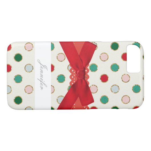 Meisjes kerstfeestelijke telefoontas Case-Mate iPhone case (Achterkant (Horizontaal))