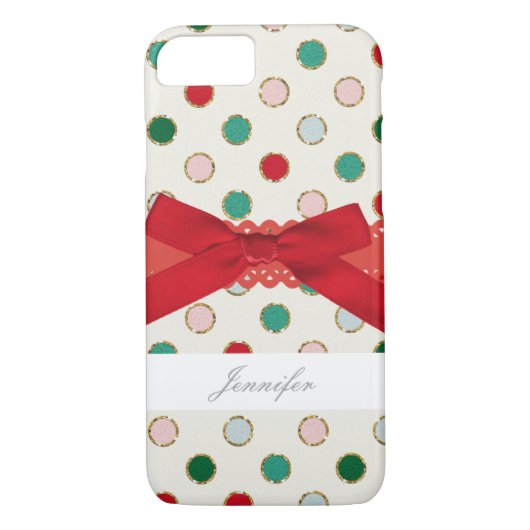 Meisjes kerstfeestelijke telefoontas Case-Mate iPhone case (Achterkant)