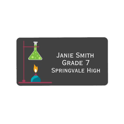 Meisjes keurige etiketten met wetenschappelijke na (Voorkant)