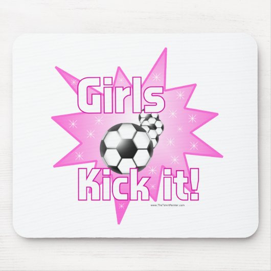 Meisjes Kick het Muismat (Voorkant)