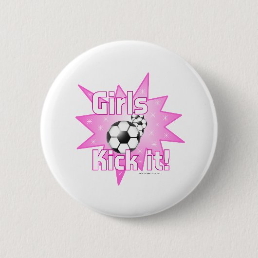 Meisjes Kick het Ronde Button 5,7 Cm (Voorkant)
