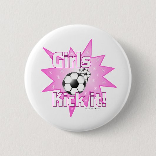 Meisjes Kick het Ronde Button 5,7 Cm (Voorkant)