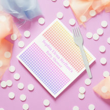 Meisjes Kids Verjaardag Baby shower Pastel Gingham