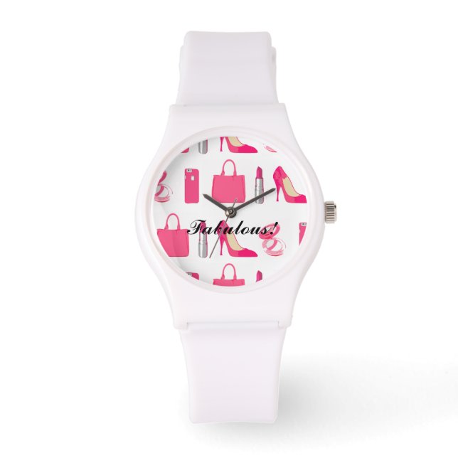 Meisjes kijken horloge (Voorkant)