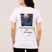 Meisjes kijken naar Tate vallen: Gemotiveerd Tri-Blend Shirt (Achterkant)