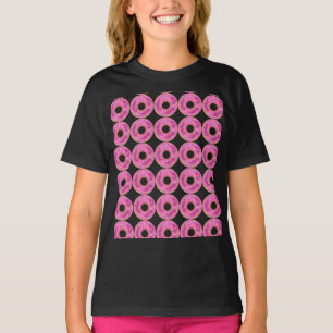 Meisjes Kinder Funny Pink Donuts T-shirts