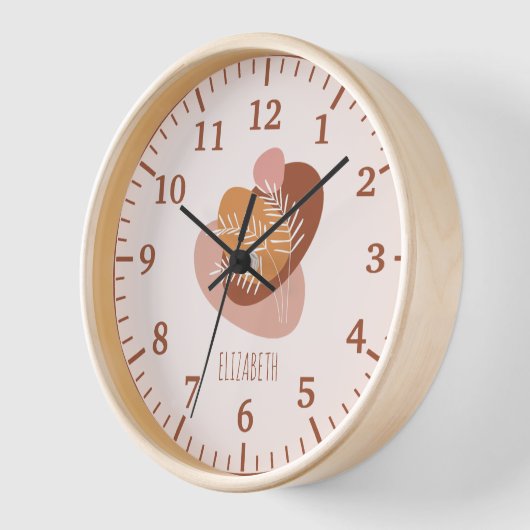 Meisjes kinder Soft Boho Waterverf Leaf & Name Clo (Hoek)