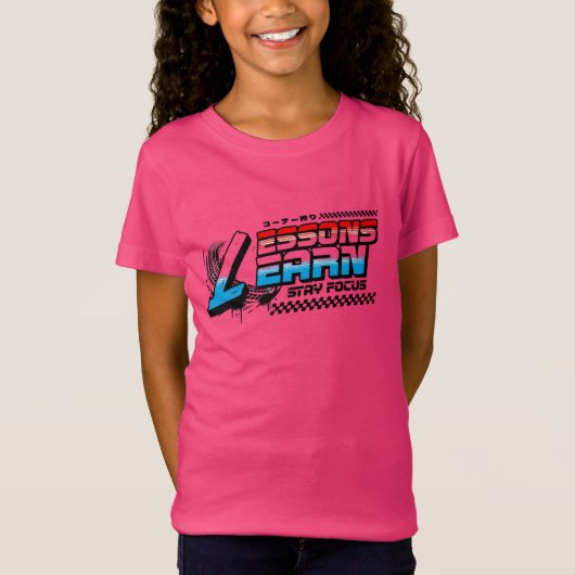 MEISJES/KINDEREN FOCUS LESSEN LEREN TEE T-SHIRT (Voorkant)