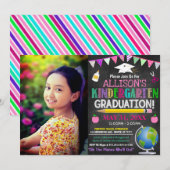 Meisjes Kindergarten Afstuderen Kaart (Voorkant / Achterkant)