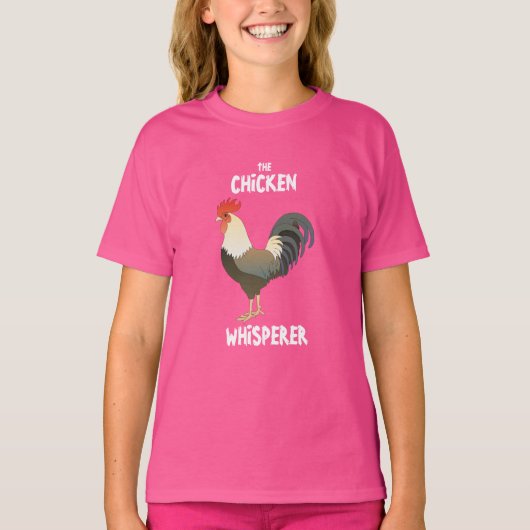 Meisjes kippenfluisteraar T-shirt (Voorkant)