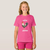 Meisjes kippenfluisteraar T-shirt (Voorkant volledig)