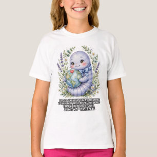 Meisjes-KJV Bijbel-Johannes 3:17 Zoete Lavendel Wo T-shirt