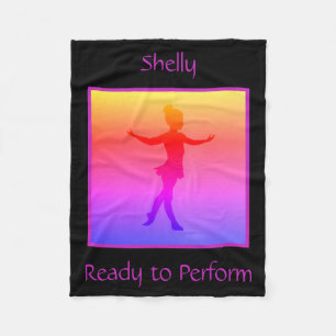Meisjes "Klaar om te presteren" Fleece Blanket w / Deken
