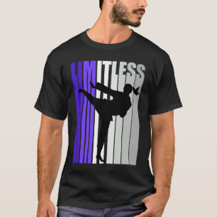 Meisjes klamlen Karate zonder Paarse kalk, maar ge T-shirt
