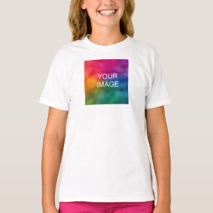 Meisjes kleden voor- en achterontwerp toevoegen ei t-shirt