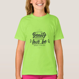 Meisjes Kleding Beauty Love Be Meisjes Kinder T-sh T-shirt
