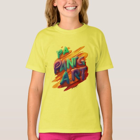 Meisjes Kleding PA PANTG ART Meisjes Kinder T-shir T-shirt (Voorkant)
