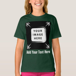 Meisjes Kleding Toevoegen Afbeelding Foto Template T-shirt