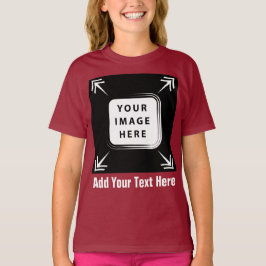 Meisjes Kleding Toevoegen Afbeelding Foto Template T-shirt