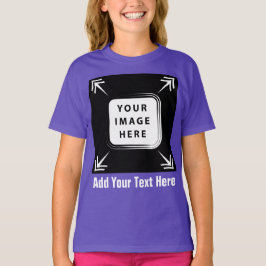 Meisjes Kleding Toevoegen Afbeelding Foto Template T-shirt