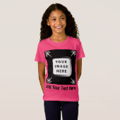 Meisjes Kleding Toevoegen Afbeelding Foto Template T-shirt (Voorkant volledig)