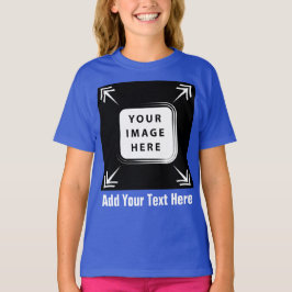 Meisjes Kleding Toevoegen Afbeelding Foto Template T-shirt