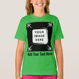 Meisjes Kleding Toevoegen Afbeelding Foto Template T-shirt