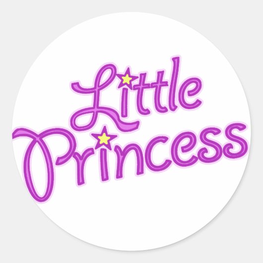 Meisjes kleine prinses grafische tekst stickers (Voorkant)