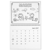 Meisjes Kleurkalender Kalender (Mar 2027)