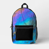 Meisjes Kleurrijk Marmer  Schattige Bedrukte Rugzak (Voorkant)