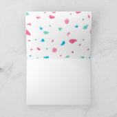 Meisjes Kleurrijke Rock Klimmen Bedankkaart (Binnen)