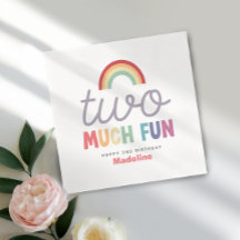 Meisjes Kleurrijke Twee Teveel Plezier Regenboog 2