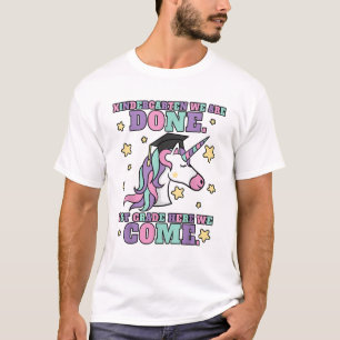 Meisjes Kleuterschool Afstuderen Magische Eenhoorn T-shirt