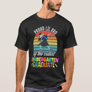 Meisjes Kleuterschool Afstuderen Trots Lil Bro Dab T-shirt