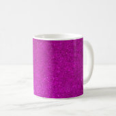 Meisjes koffie mok met faux roze glitters (Voorkant rechts)