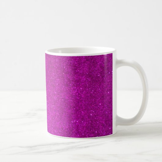 Meisjes koffie mok met faux roze glitters (Rechts)
