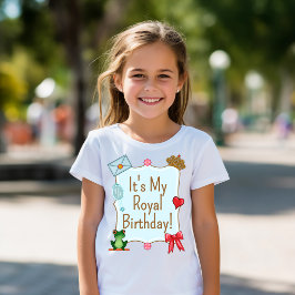 Meisjes Koninklijke Verjaardagsshirt T-shirt