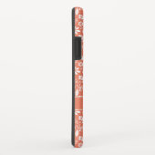 Meisjes Koraal Peach Tropisch Floral Pattern Case-Mate iPhone Case (Achterkant/rechts)