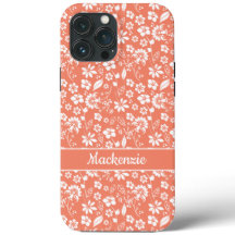 Meisjes Koraal Peach Tropisch Floral Pattern
