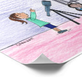 Meisjes kunnen alles doen! 14x11 poster (Hoek)