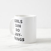 Meisjes kunnen alles doen Mok - Sip op Empowermen (Voorkant links)